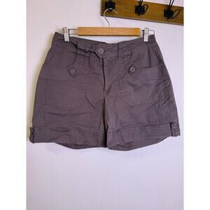 Gloria Vanderbilt Utility Shorts Women’s Size 10 Brown Cargo Casual